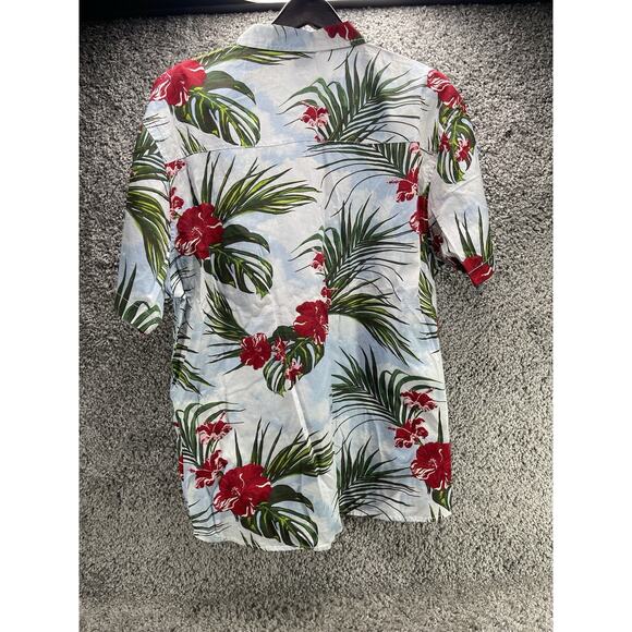 South Pole Shirt Men’s Hawaiian Short Sleeve ButtonUp All over Size 2XL Preowned - Picture 12 of 14